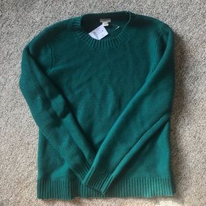Jcrew Green Classic Crewneck Sweater